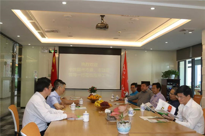 中共贛州市委常委、統(tǒng)戰(zhàn)部長(zhǎng)彭業(yè)明等領(lǐng)導(dǎo)一行到訪廣東博皓考察指導(dǎo)-3