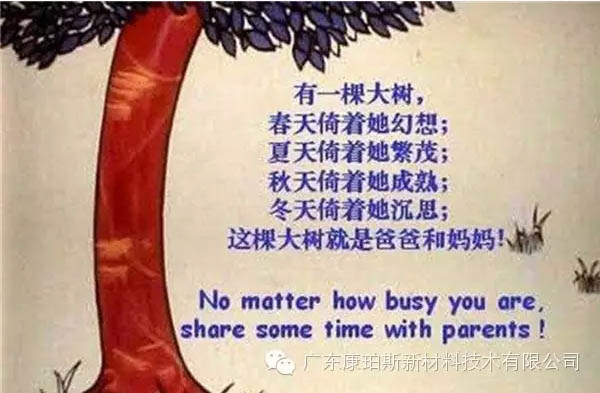 樹就是我們的父母！請愛護你們身邊的這棵樹！