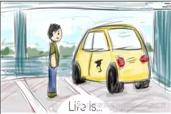 人生就是。。。 努力忘記新車碰上的刮蹭